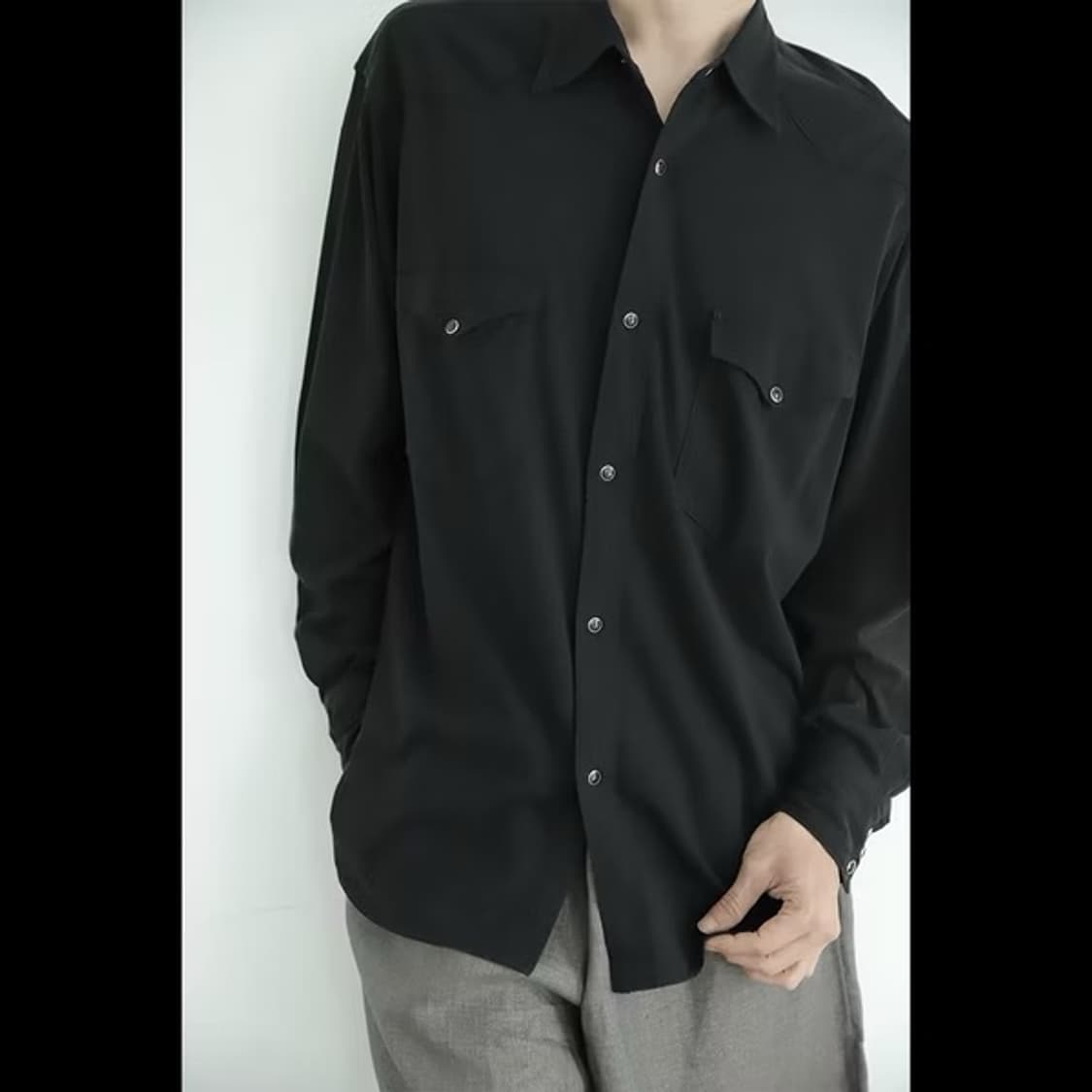 26ss comoli 코모리 저지 웨스턴 셔츠 3 상품이미지3