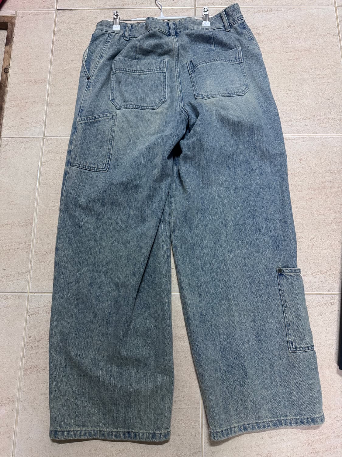 비긴202 원턱 와이드 카펜터 데님팬츠  1사이즈 상품이미지3