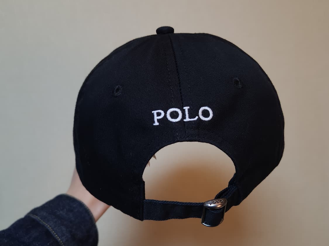 폴로 코튼 치노 볼캡 블랙 상품이미지3
