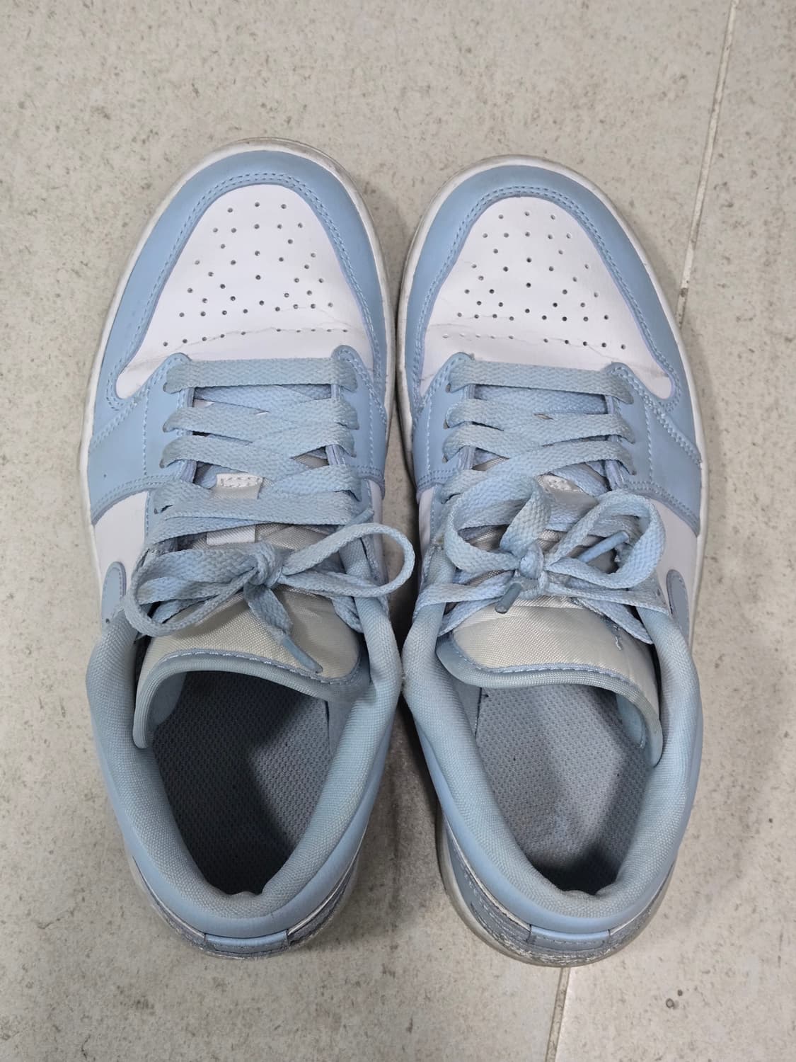 (W) 조던 1 로우 화이트 아이스 블루 240 상품이미지1