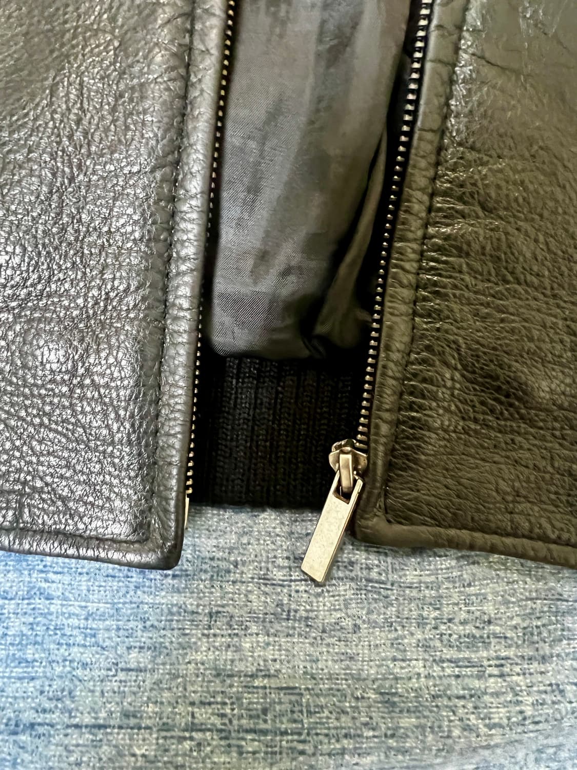 cow leather 소가죽 자켓 블랙 상품이미지8