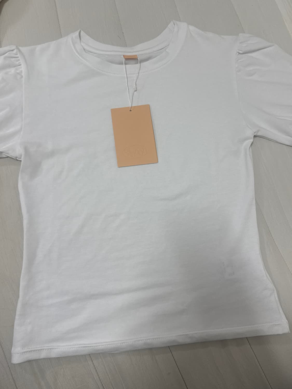 시눈 Basic Puff T-Shirts (White) 상품이미지4