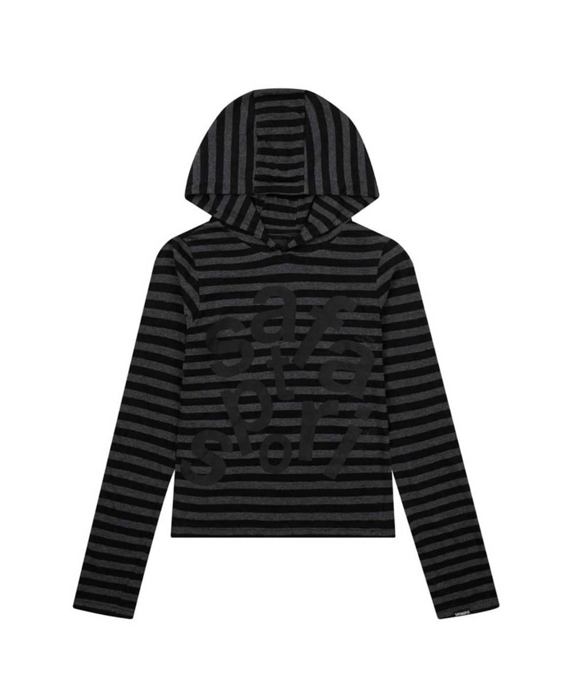 사파리스팟 1/2 스프라이프 후디 블랙 상품이미지2