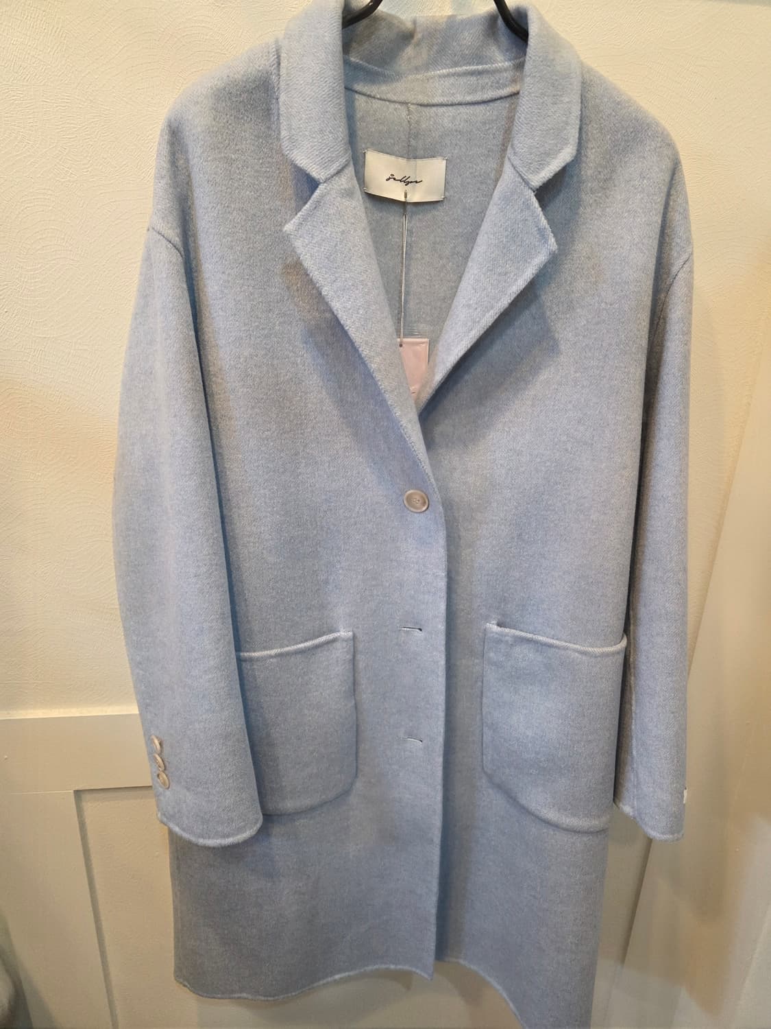 jabllyn 하늘색 모직 코트 새상품 상품이미지1