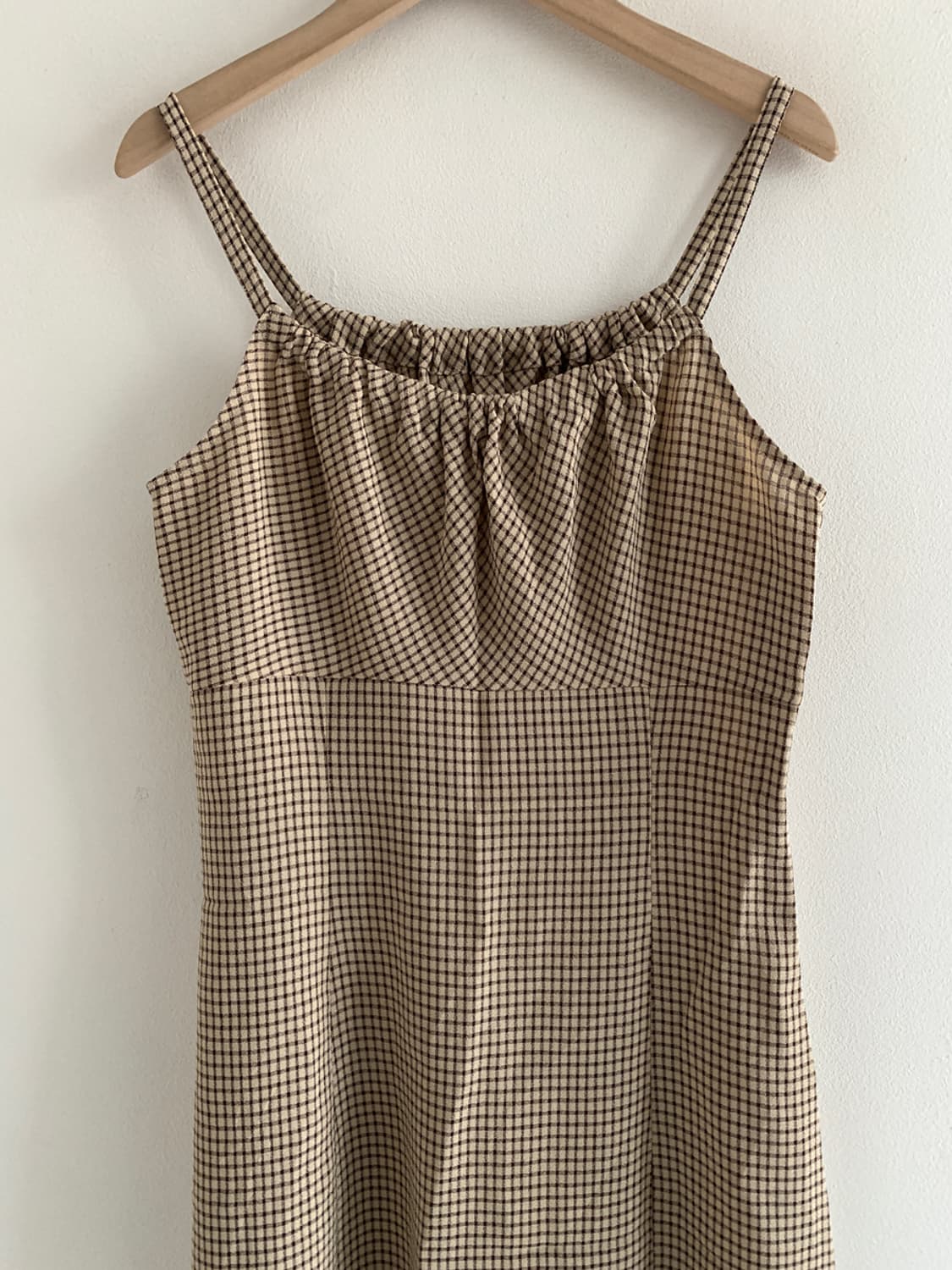 Check Slip Dress(Beige) 상품이미지7