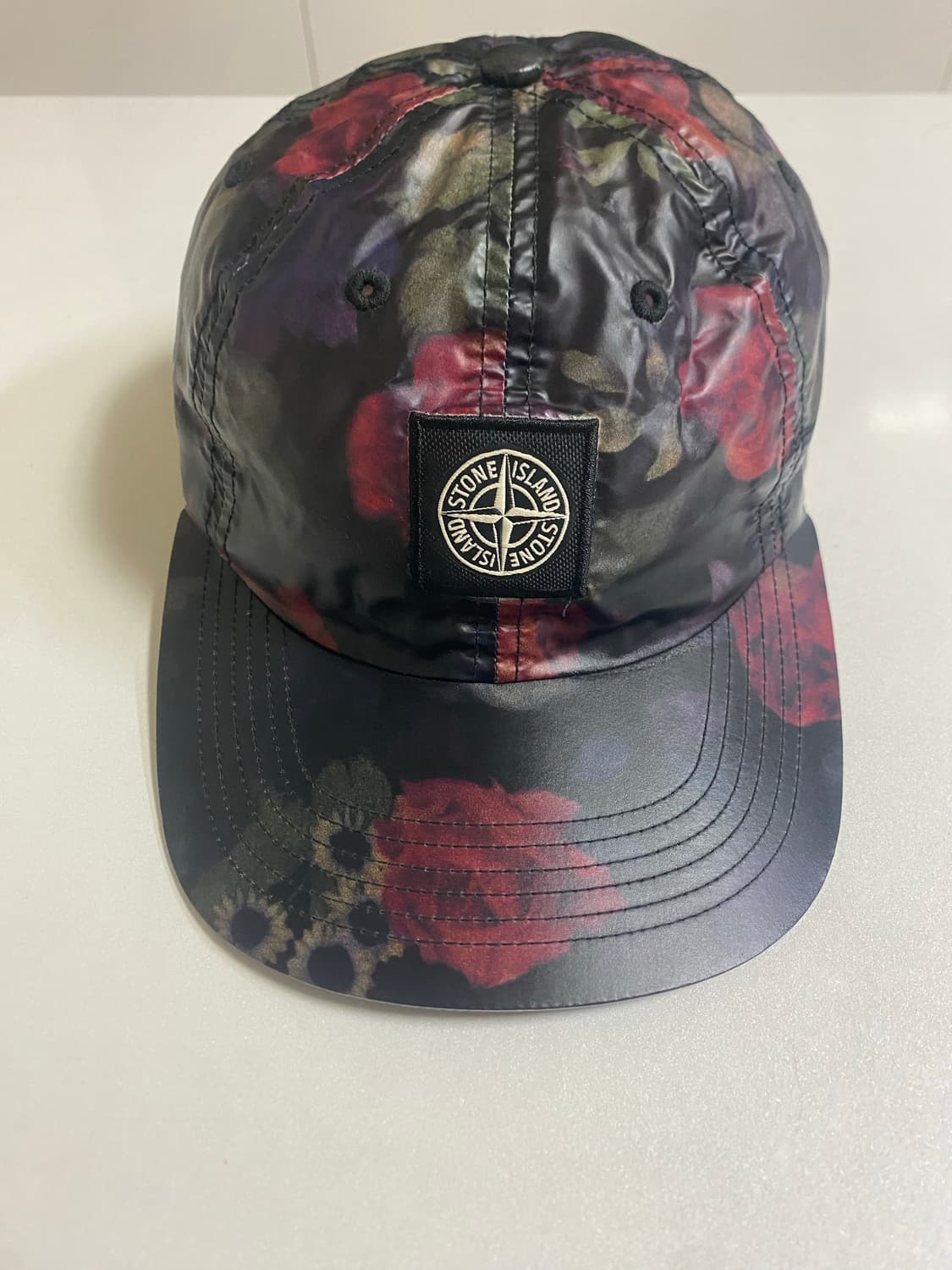 [OS] 17FW 슈프림 X 스톤아일랜드 라미 6패널캡 블랙 상품이미지1