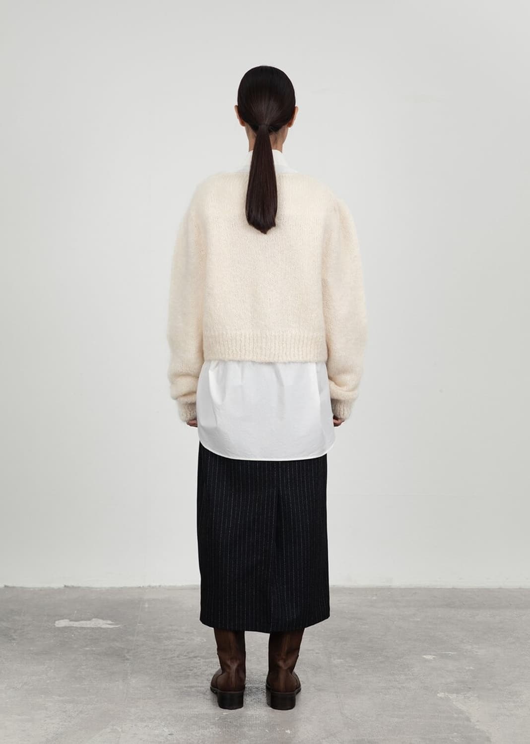 아모멘토 뉴 그랜마 가디건 아이보리 상품이미지5