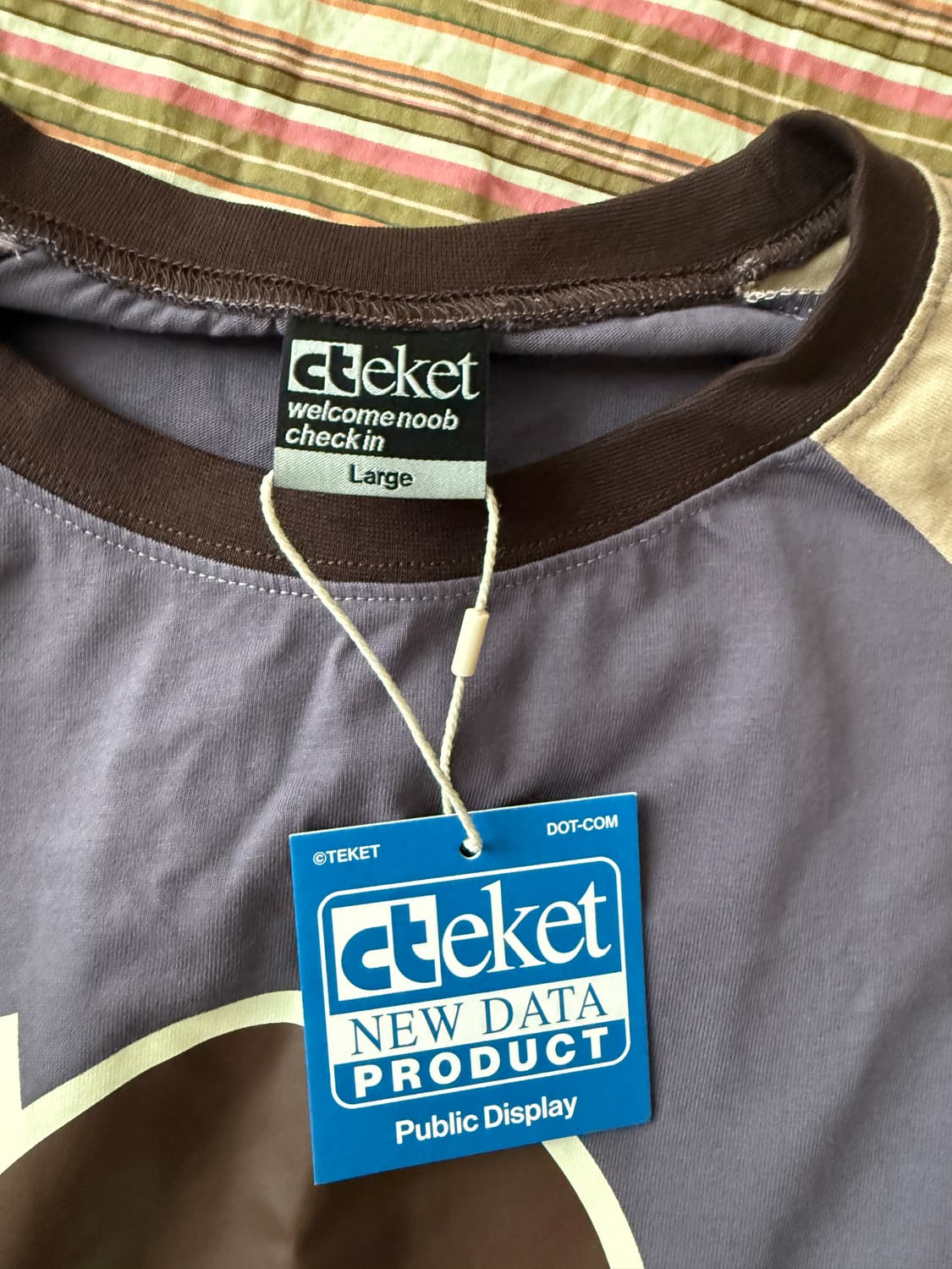 테켓 teket Stumble Noise Block 롱슬리브 퍼플 상품이미지2