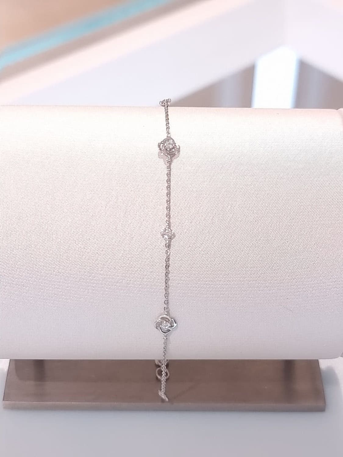 스톤헨지 14k 화이트골드 팔찌 상품이미지4