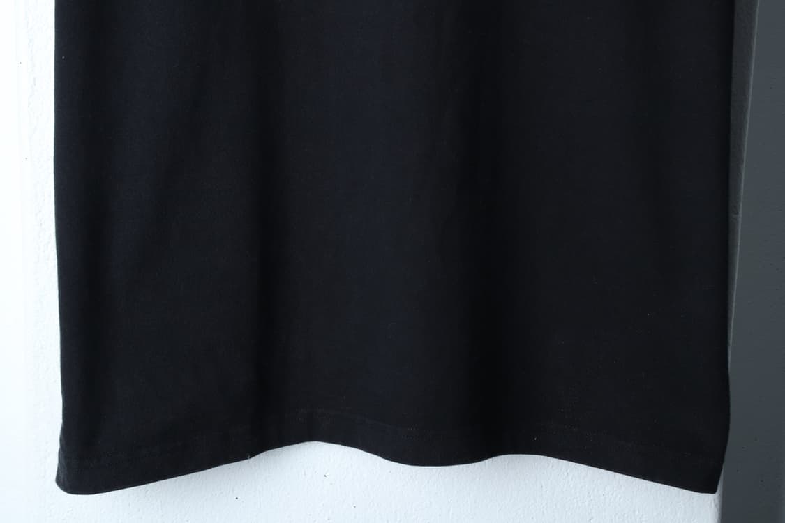 (L-XL) 새터 반팔 티셔츠 레터링 블랙 놈코어-H31811 상품이미지4