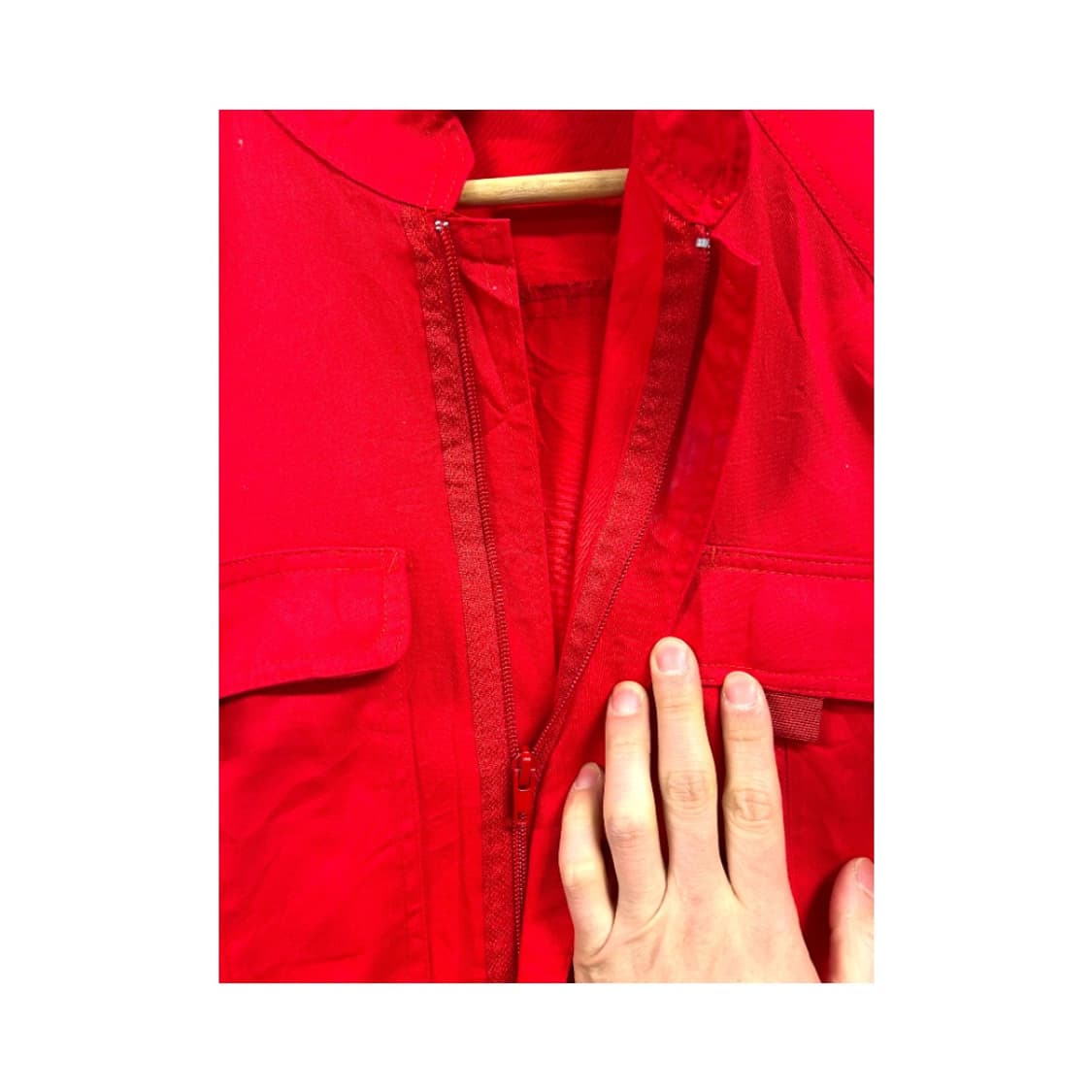 M) 빈티지 JPN 레드 워크웨어 코튼 점프수트 SO-002 상품이미지8