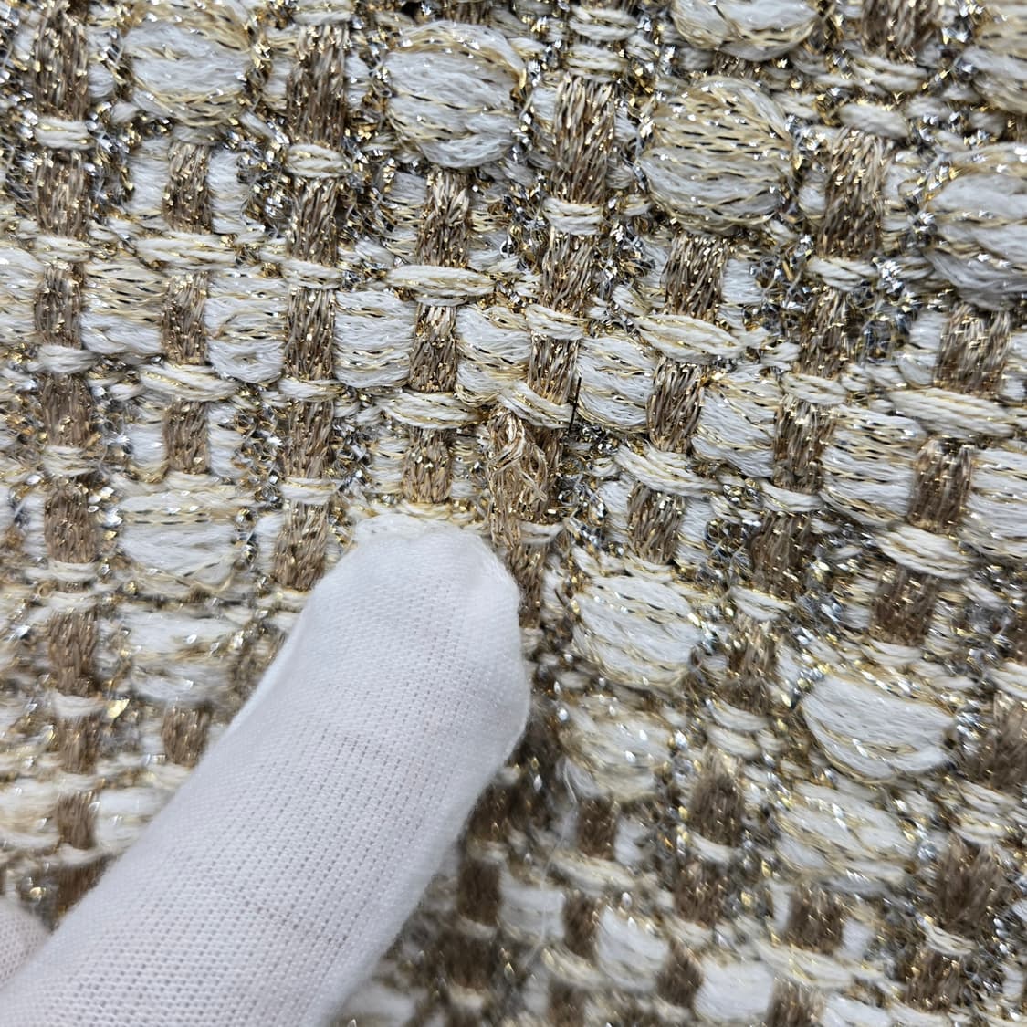 백화점판 / 루이비통 LV 모노그램 루렉스 트위드 프릴 슬리브 자켓 36 상품이미지7