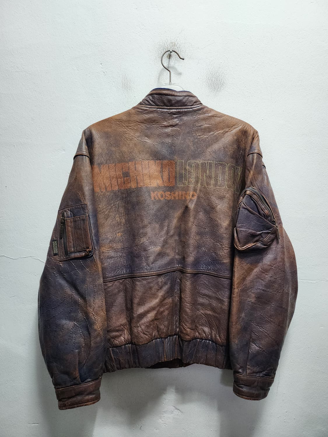 미치코런던 빈티지 양가죽 봄버자켓  상품이미지2