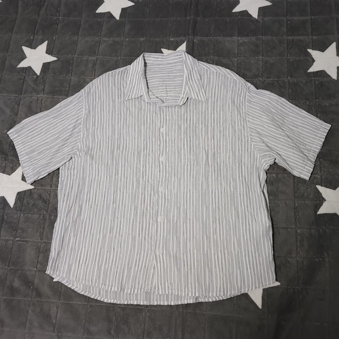 신더 스트라이프 크리스 하프 셔츠 상품이미지1