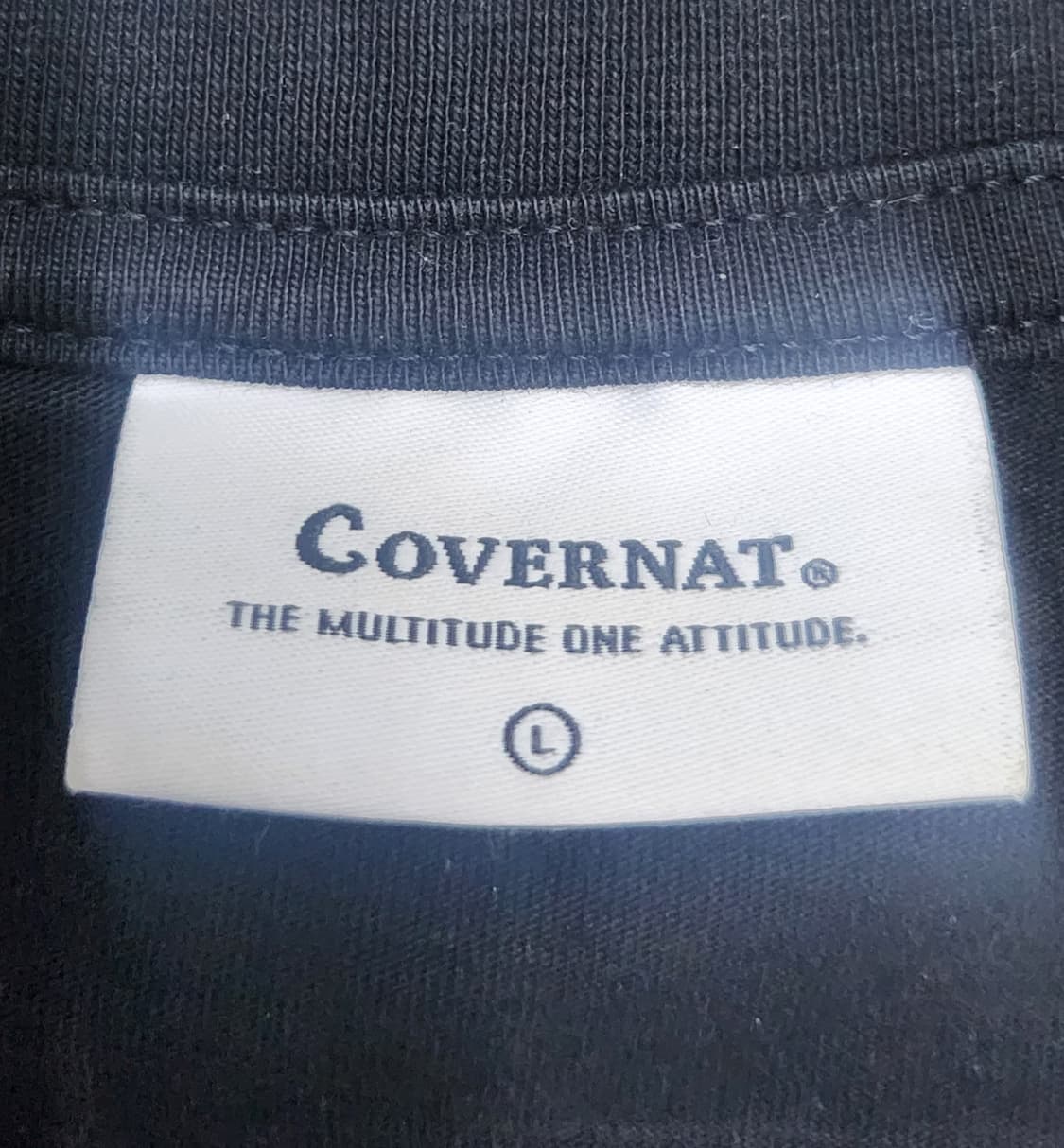 커버낫 블랙  로고 반팔티 L 상품이미지3