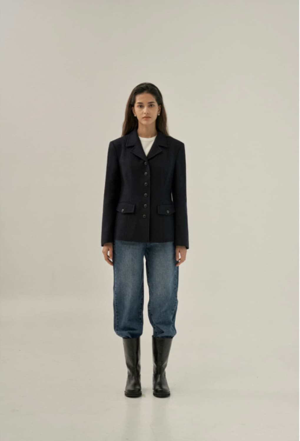 게드 햅번 자켓 네이비 M 상품이미지2