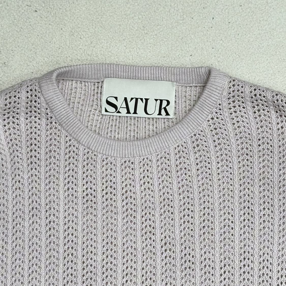 SATUR 이비자 내추럴 메시드 니트 L 상품이미지3