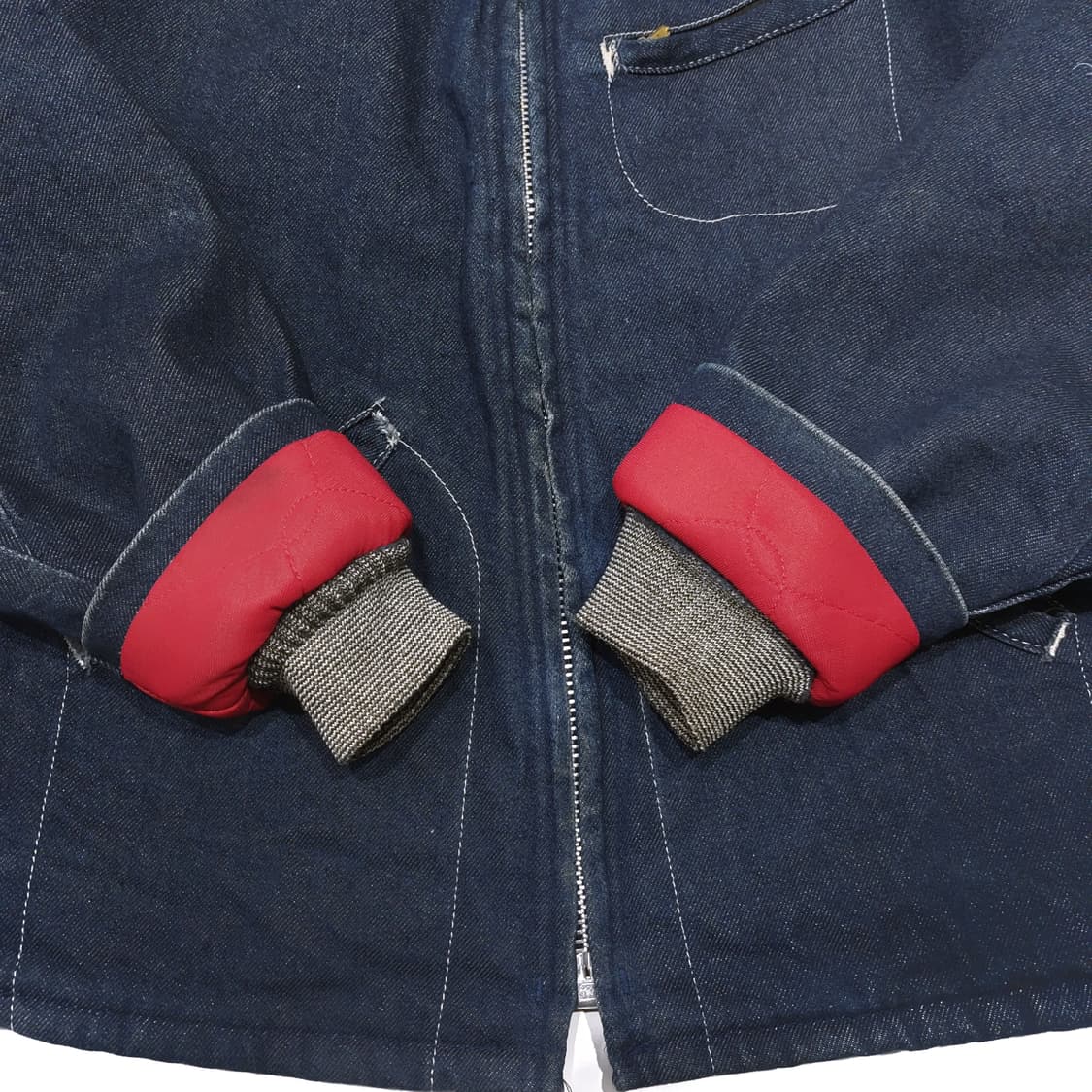 key 80s 데님 하프벨트 워크자켓 44 (105) 상품이미지5