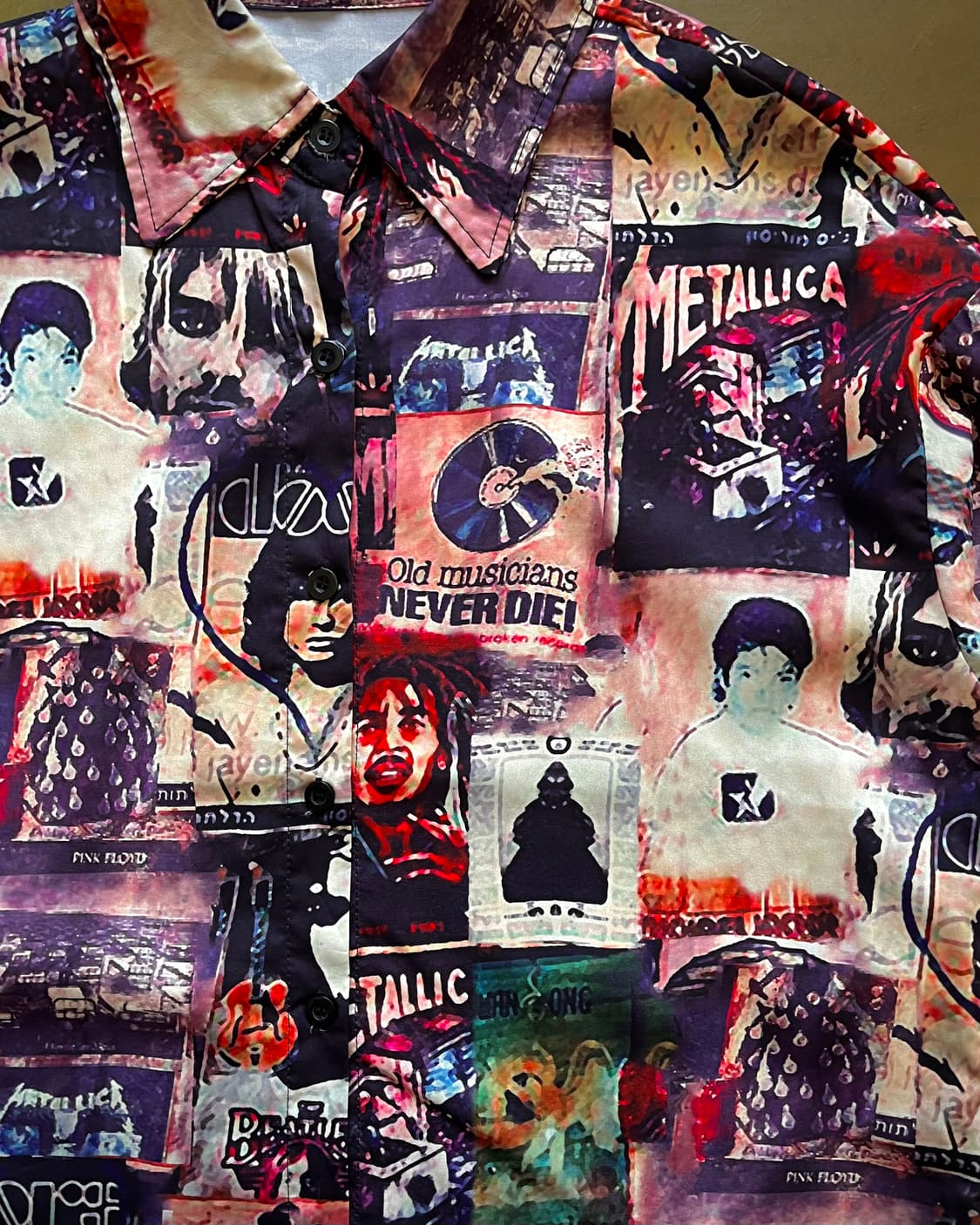 Japanese Vintage Collage Printed Shirt 상품이미지4