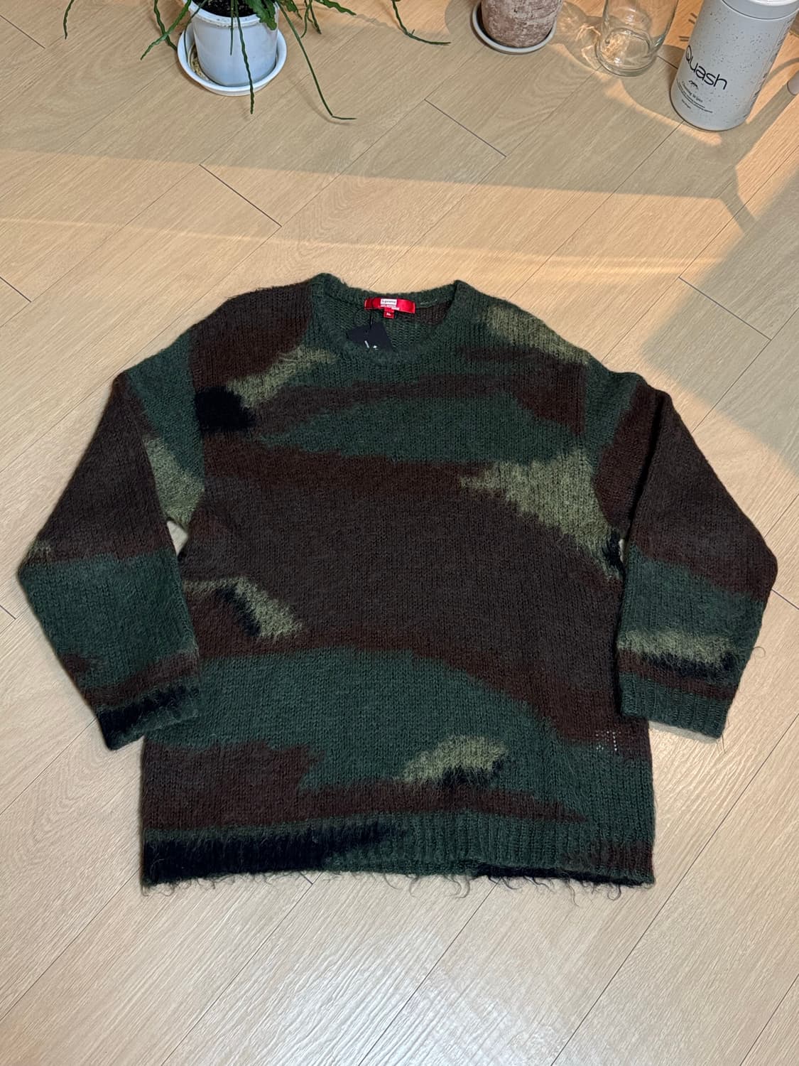 [XL] 슈프림 준야 와타나베 21fw 브러쉬드 카모 스웨터 올리브 상품이미지1