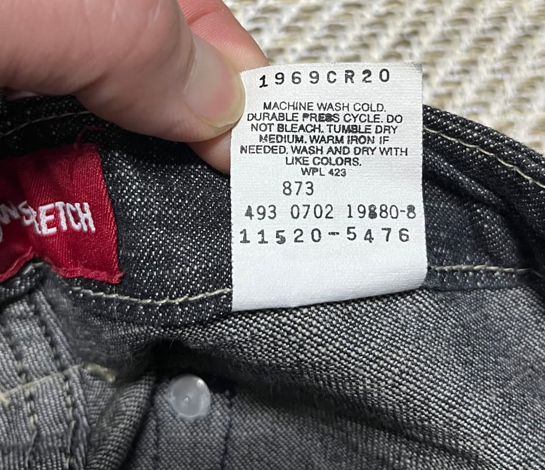 리바이스 520 로우라이즈 부츠컷 플레어진 데님팬츠 26 상품이미지7