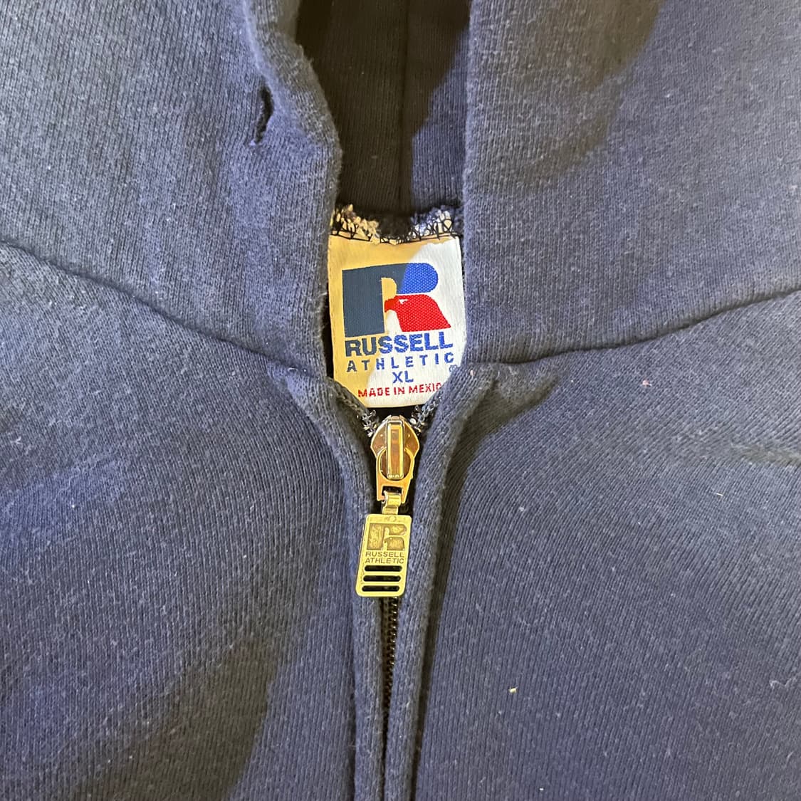 [XL] 90s 빈티지 러셀 후드집업 네이비 상품이미지3