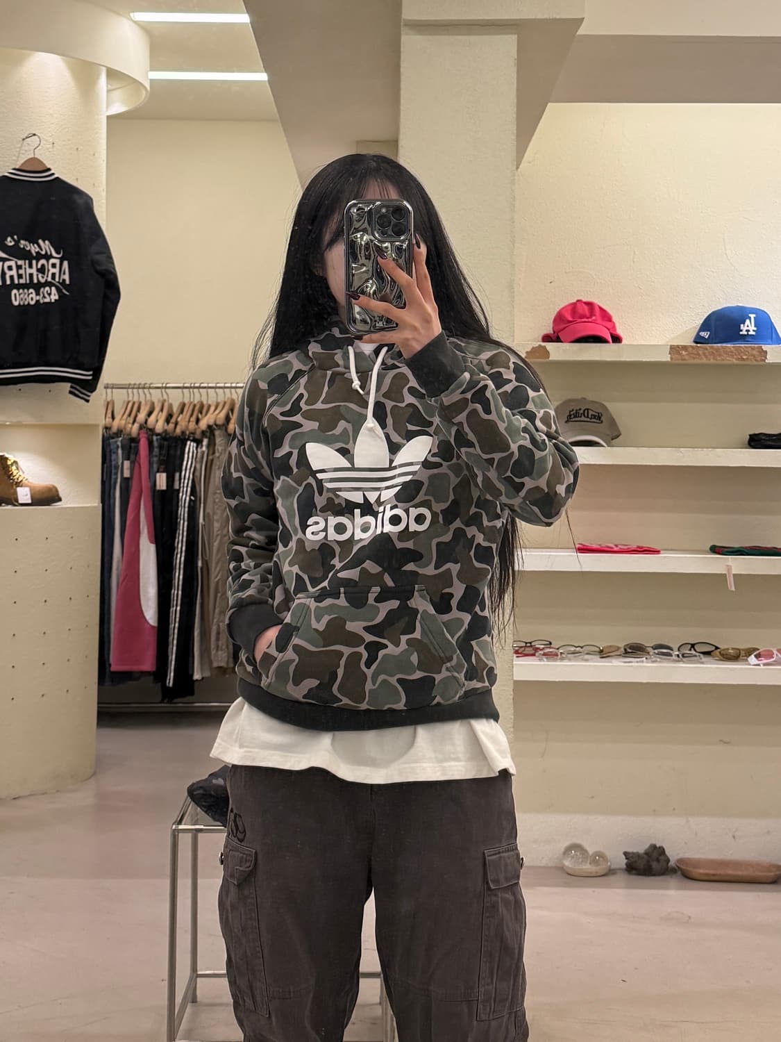 아디다스 트레포일 카모 후드티 U1338 상품이미지1