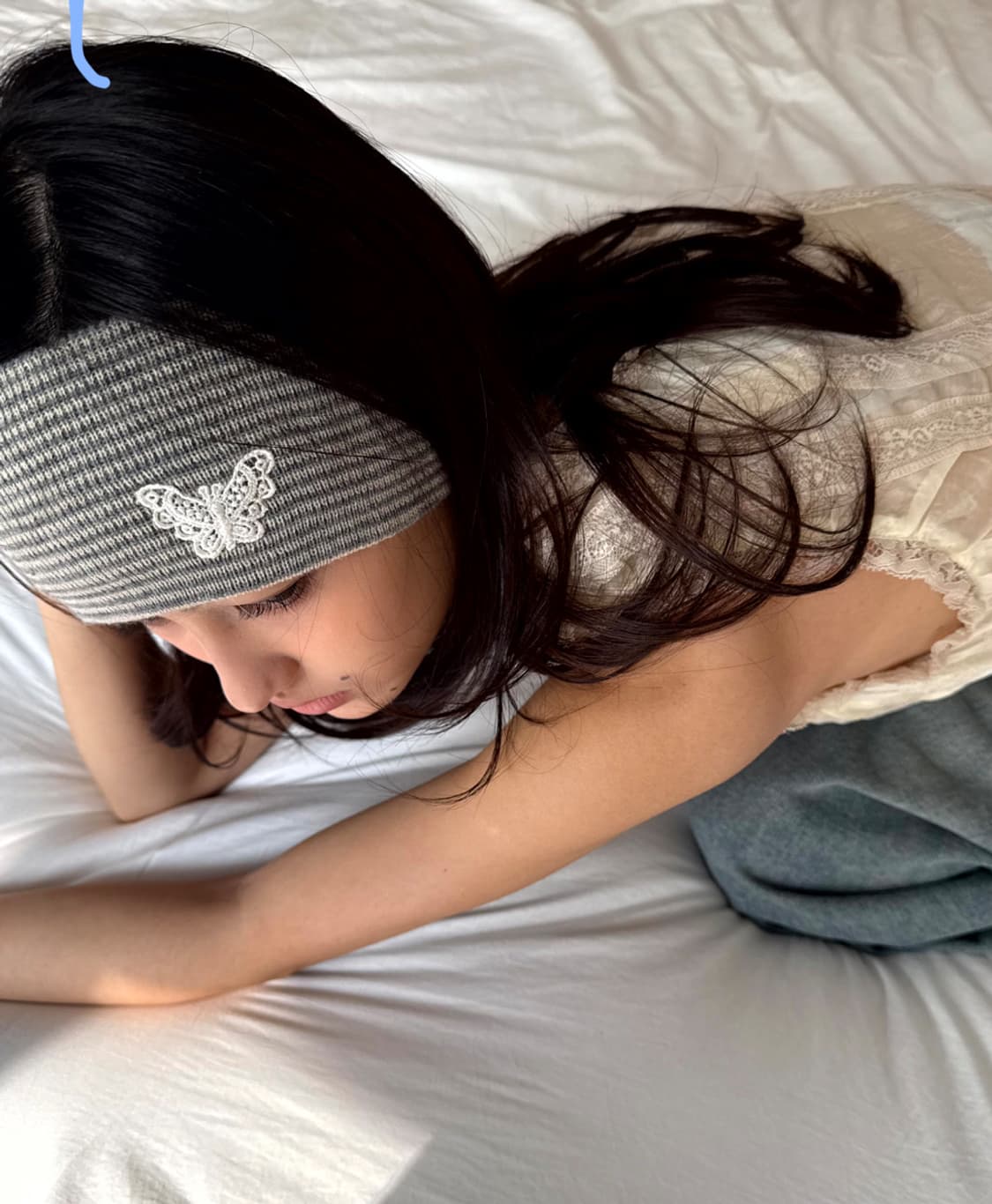 sieor 시오르 헤어밴드 Liny Striped Headband y2k 상품이미지2