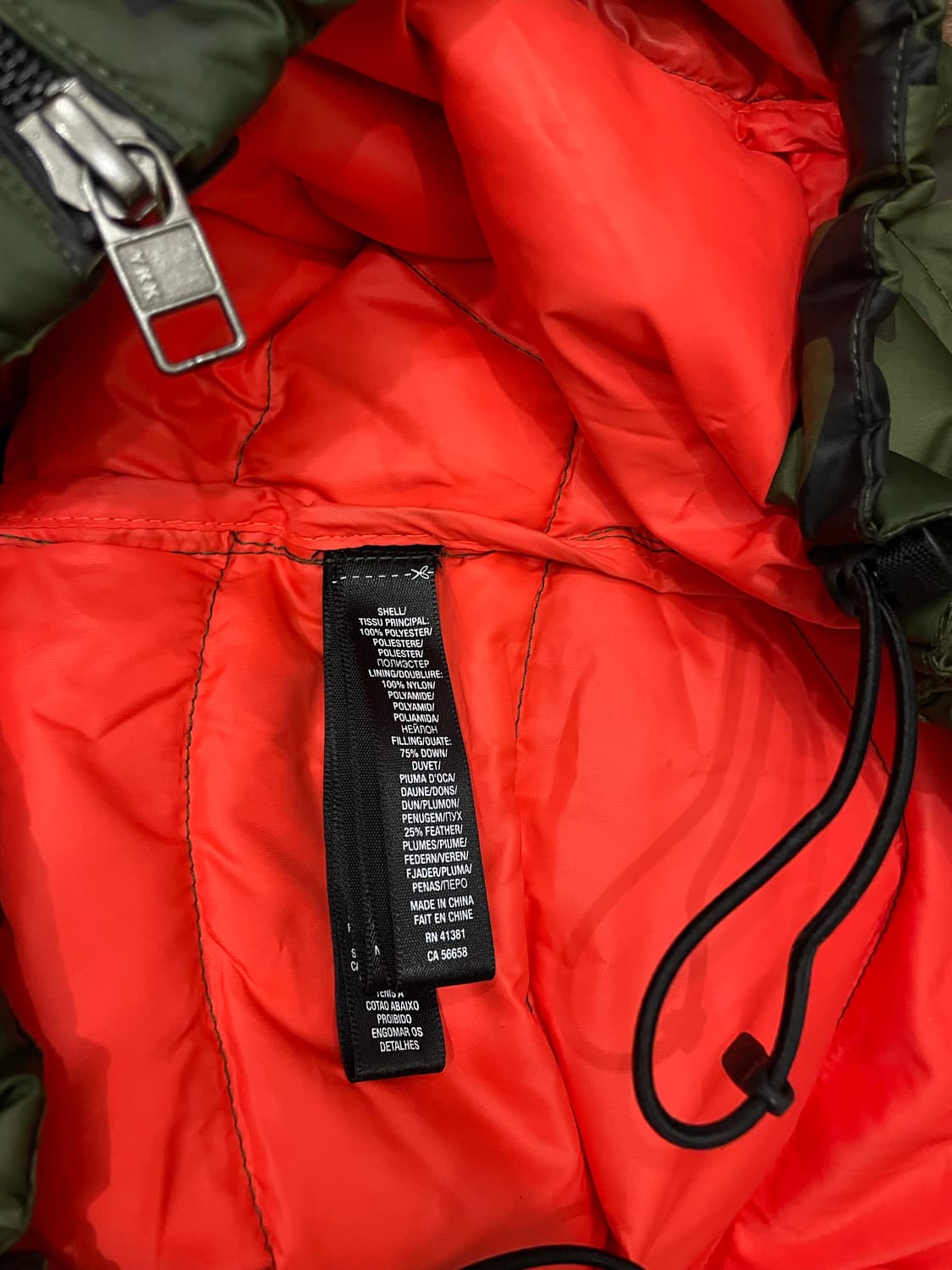 폴로 랄프로렌 RLX 카모 다운 푸퍼 베스트 패딩조끼 상품이미지7