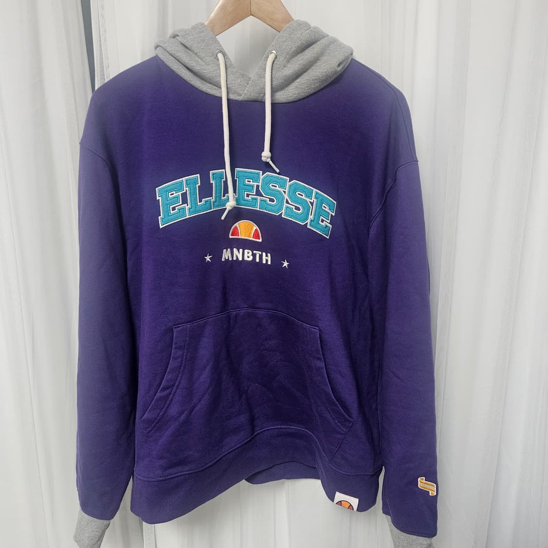 엘레쎄 퍼플 후드티 L 상품이미지1