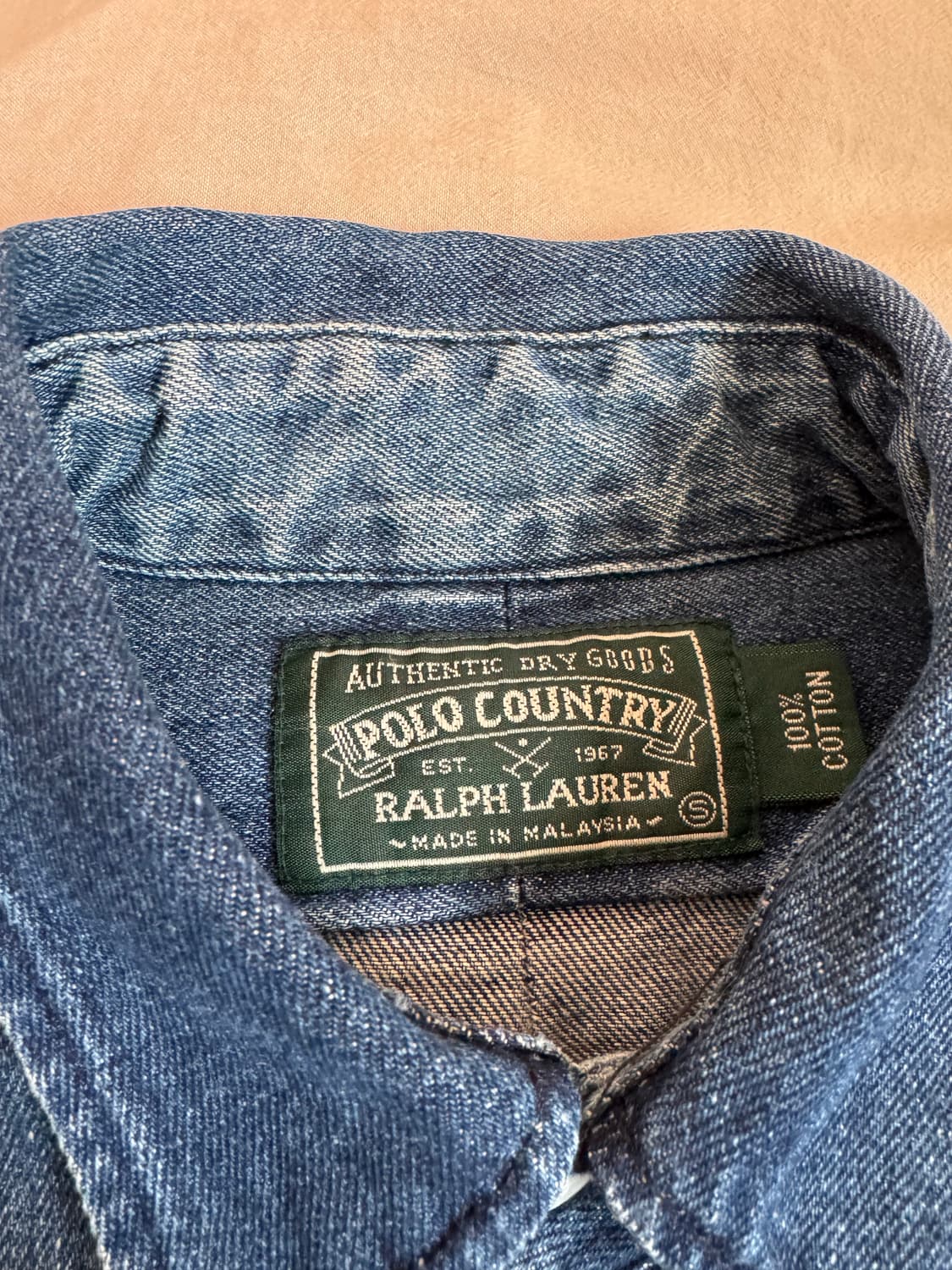 90s POLO COUNTRY denim shirts (95-100) 상품이미지4