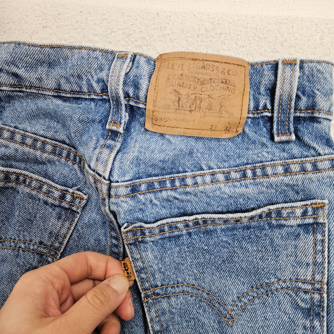 90s 리바이스 550 데님 27 32 Made in USA 상품이미지7