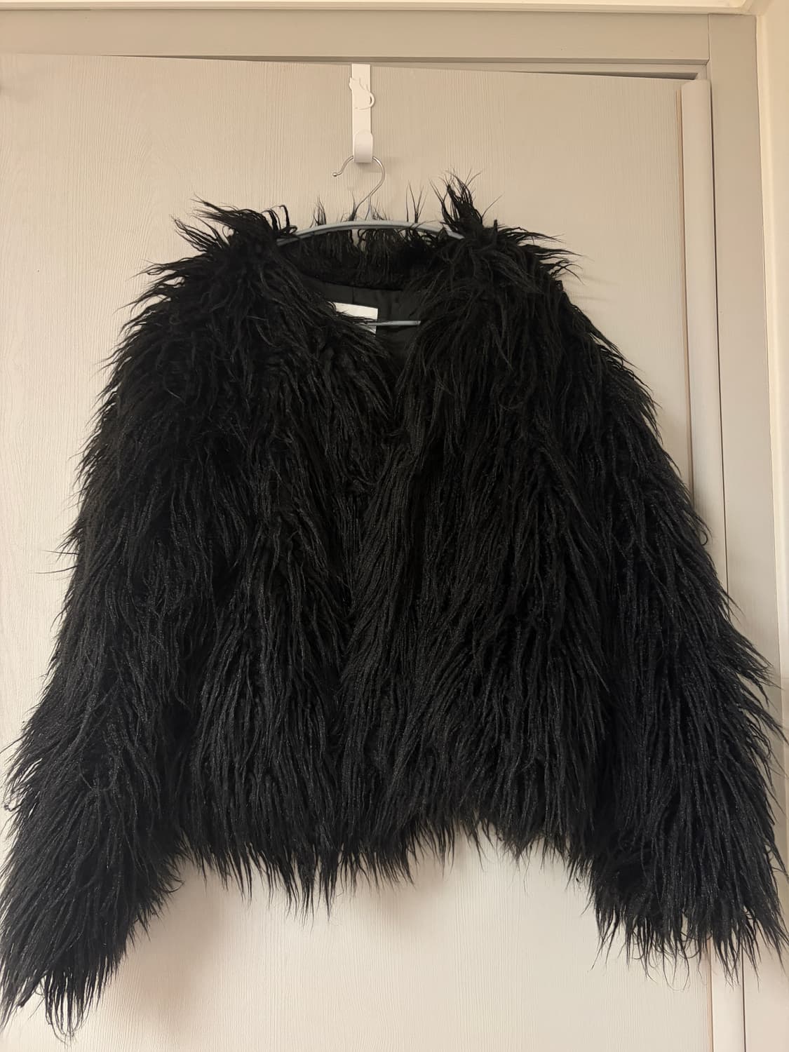 gyda 빈티지 블랙 퍼자켓 상품이미지2