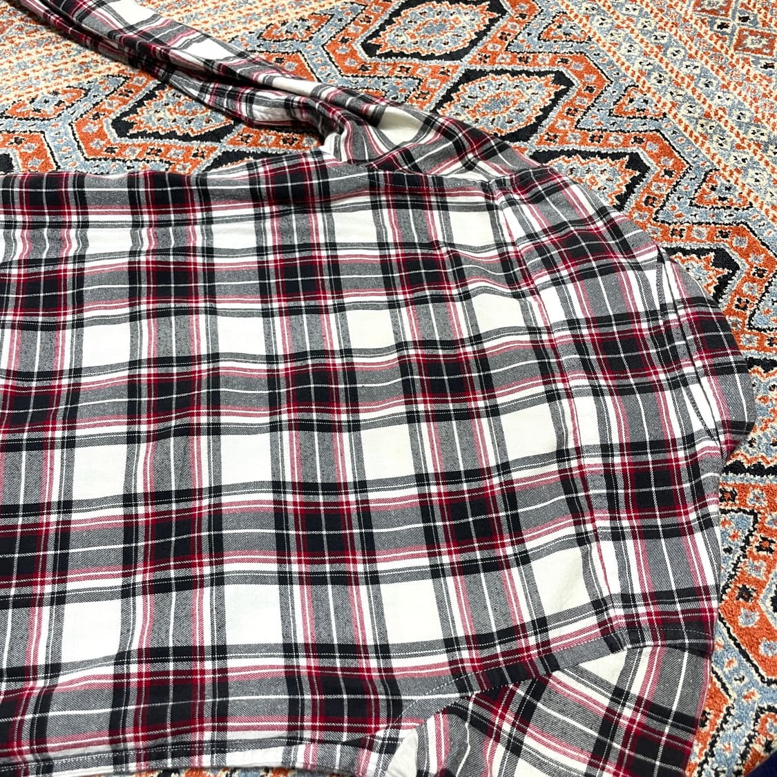 빈폴 블랙 타탄체크 코튼 긴팔셔츠 여성85 상품이미지7