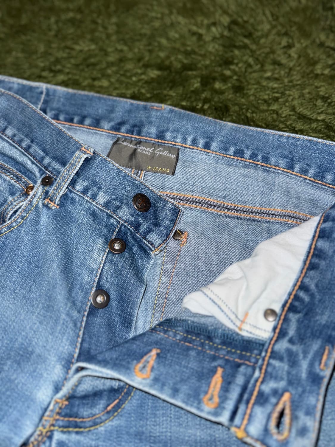 [48] BEAMS 빔즈 인터네셔널 갤러리 버튼 플라이 데님 팬츠 상품이미지3