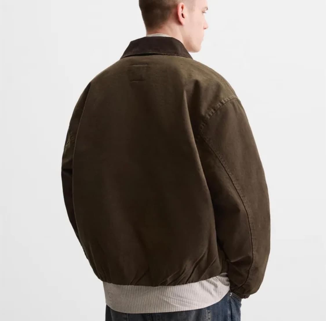 (새상품) 자라 콤비 칼라 점퍼 워크자켓 상품이미지7