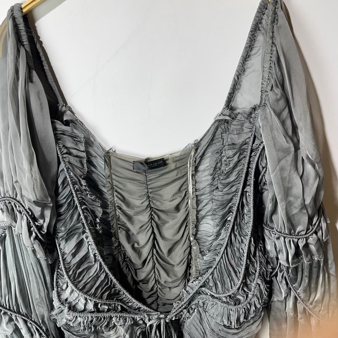 [Donna Karan] 돈나 카란 아카이브 러플드 플리츠 볼레로 상품이미지3