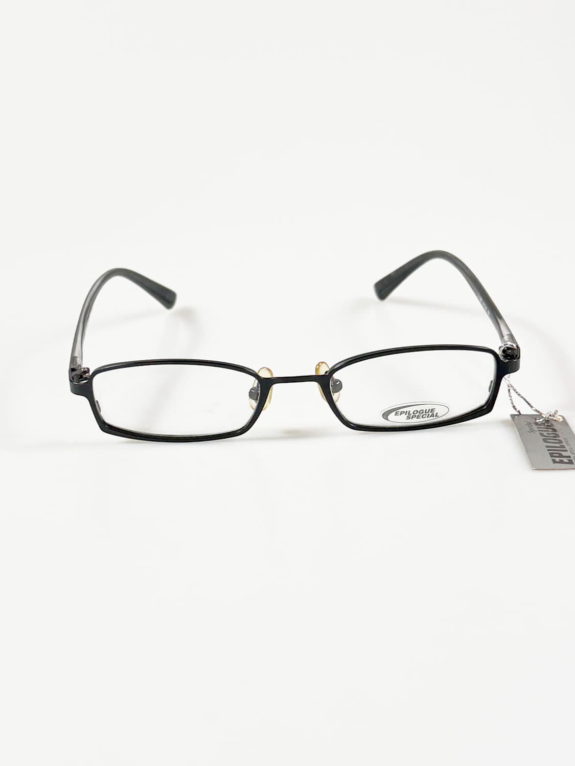 EPILOGUE 블랙 슬림 스퀘어 메탈 빈티지 안경 상품이미지1