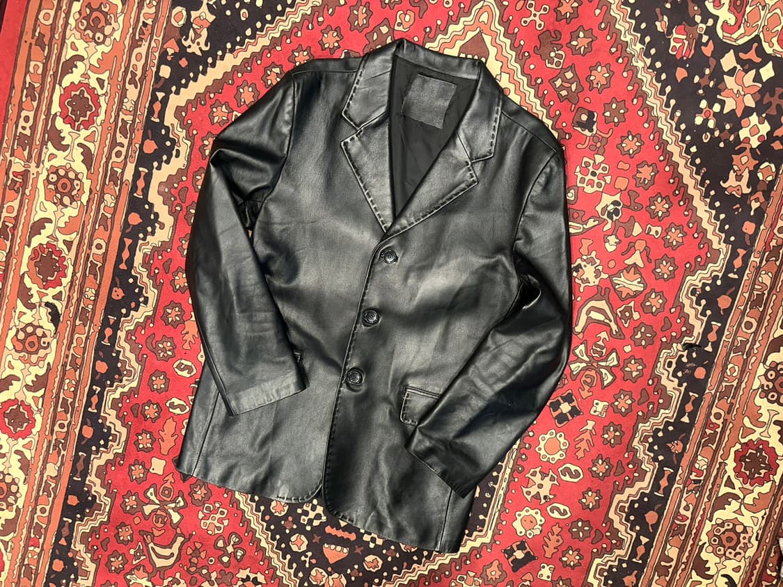 ( L-XL ) 가죽마이 블레이저 레더자켓 양가죽자켓 양가죽마이 상품이미지1