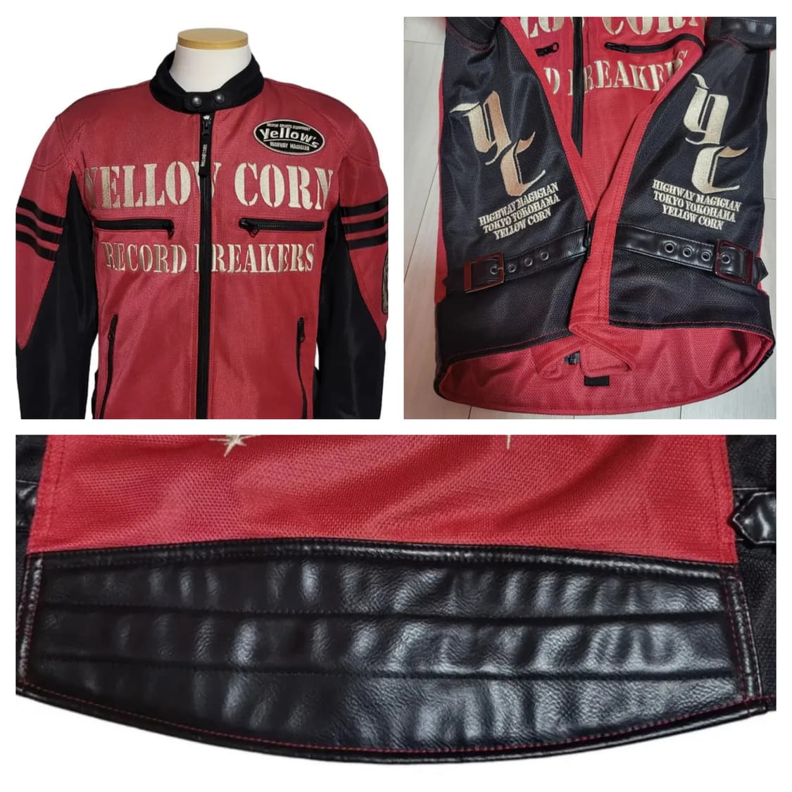 (m) 90s 옐로우콘 바이크자켓 yellowcorn 모터사이클자켓 상품이미지10