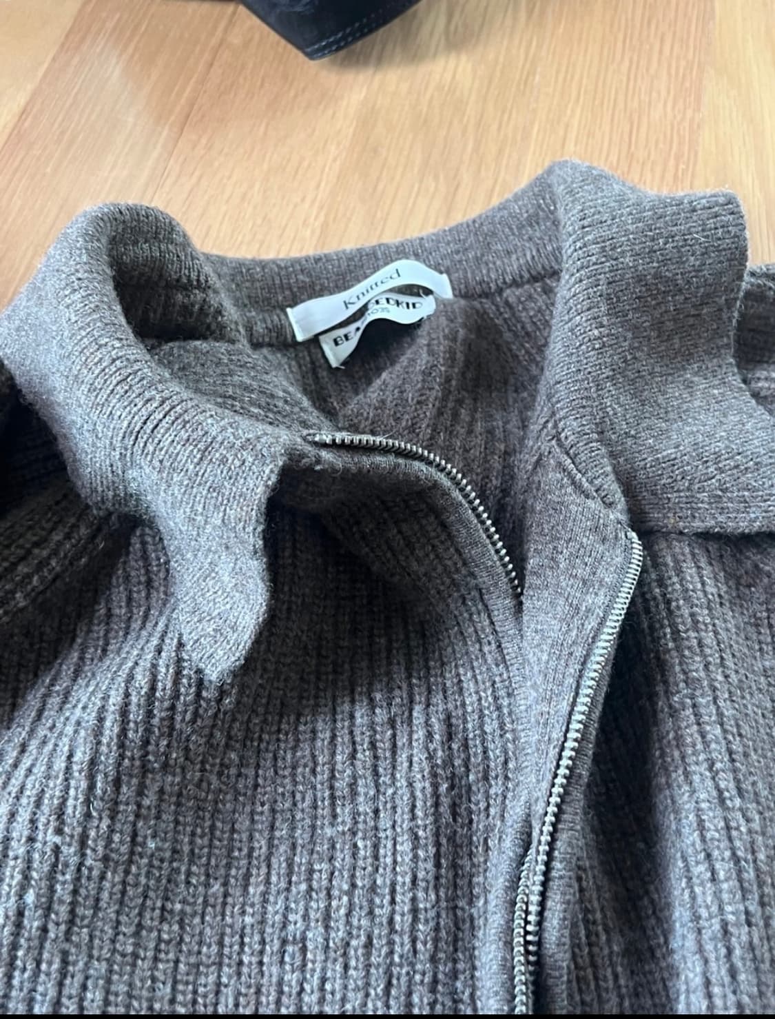 니티드 비얼디드키드 집업xl 상품이미지4