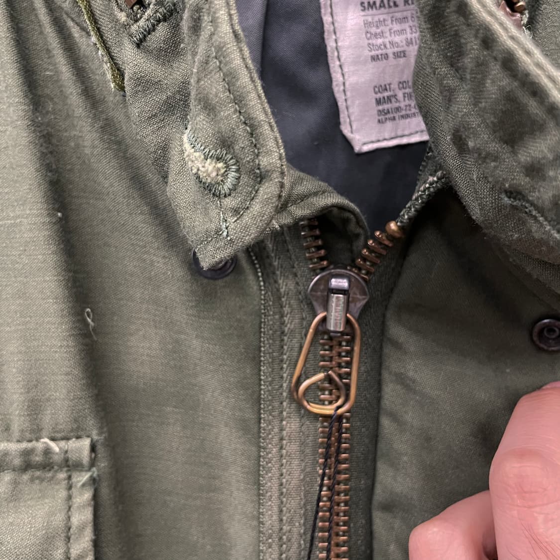S/R 80s 알파 인더스트리 M65 필드 자켓 오리지널 야상 상품이미지5