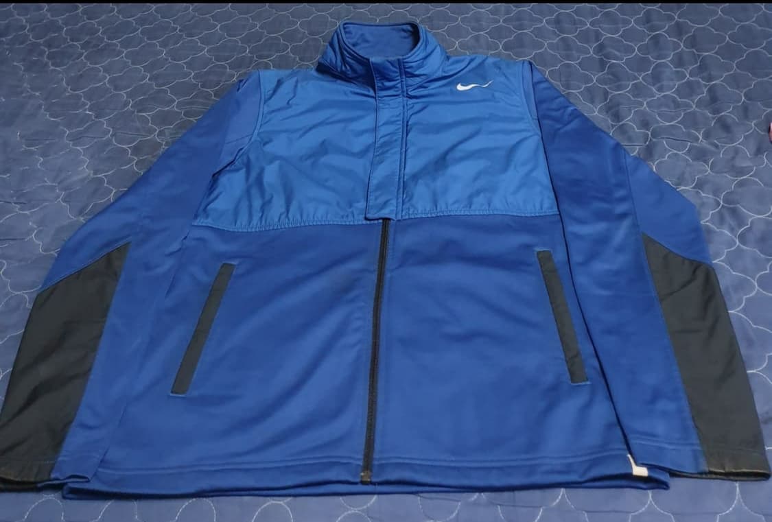 (빈티지) 나이키 드라이핏 솔로스우시 트랙탑 집업져지 블루 (XXL) 상품이미지1