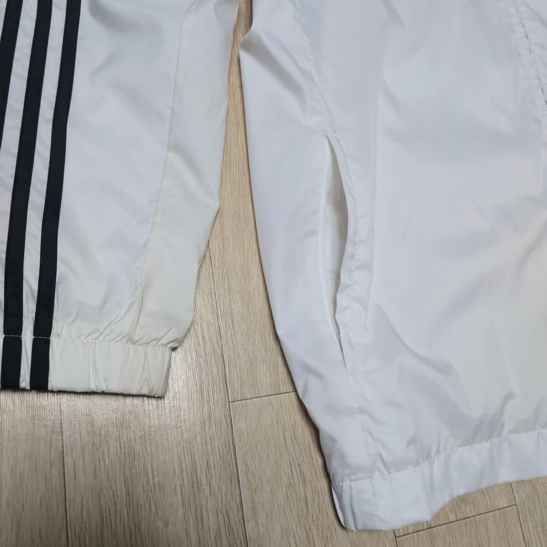 3XL) 아디다스 삼선 후드 바람막이 상품이미지3