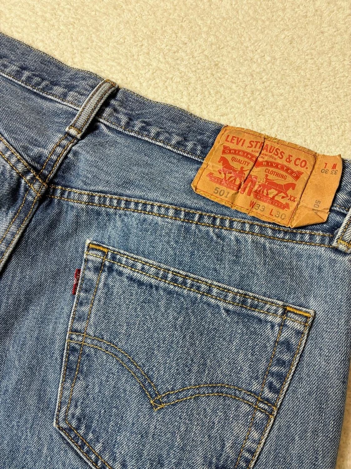 리바이스 00's 501 스트레이트 데님 팬츠 PN6631 상품이미지7