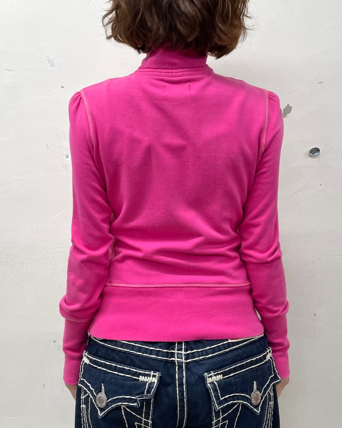 Polo Shirring Pink Jacket 상품이미지3
