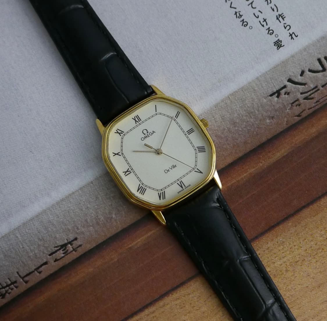오메가 빈티지 드빌 로만 쿼츠 시계 상품이미지3