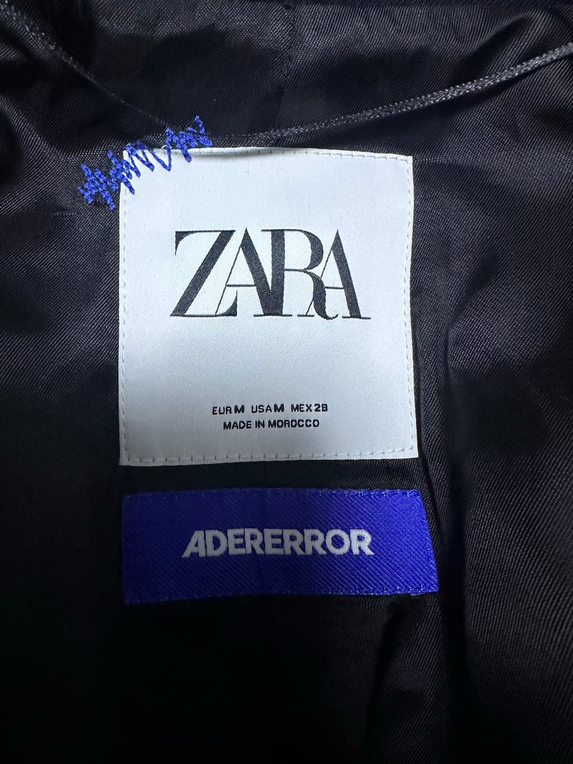 자라 x 아더에라 오버사이즈 블레이저 네이비 M 상품이미지8