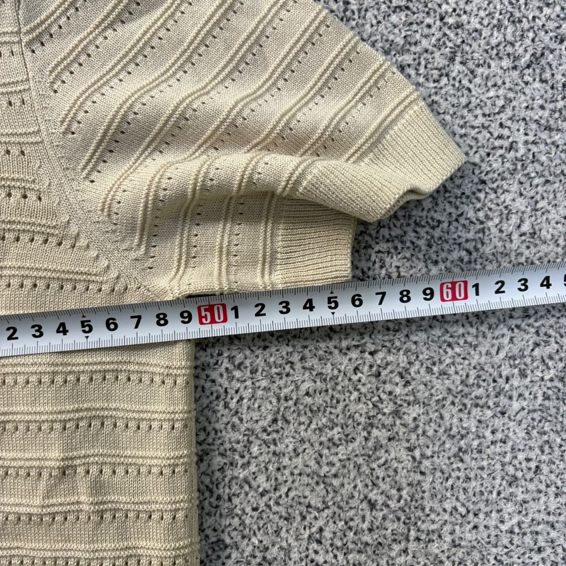 L 폴햄 여성 펀칭 반팔 니트 0401J 상품이미지5