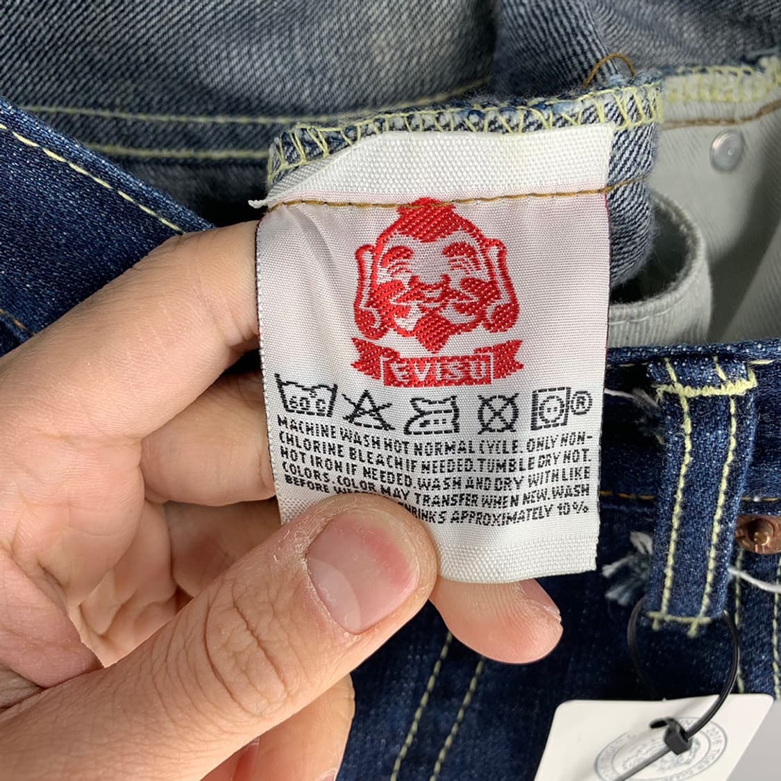 에비수 백로고 데님 팬츠 상품이미지8